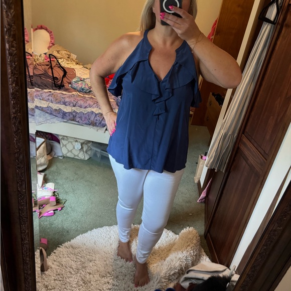 Women's Navy Top - Picture 1 of 1